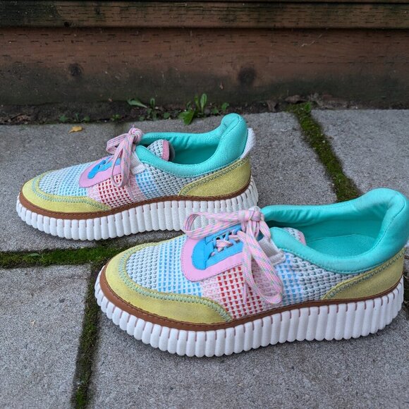 Chelsea & Violet Shoes - Cute, colorful pastel Chelsea and Violet sneakers size 8.5